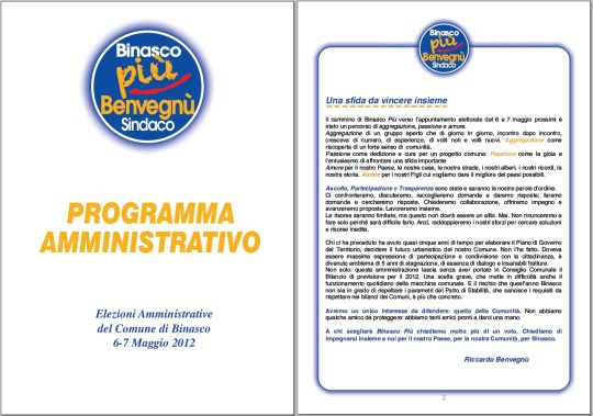 Il programma Binasco PIU'